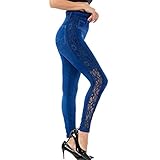 ❤ 【Für schöne Figur】-- Durch hoch Schnitt und zweilagig Taillenband schmiegt die Booty Leggins sich gut an der Taille an und bietet leicht Bauchweg Effekt ohne unangenehmes Drücken und Kneifen im Taillenbereich. Die geschwungenen Linien unter dem Gesäß heben die Konturen des Gesäßes hervor und formt ein natürliches und schönes Gesäß.Shape Leggings Damen Sporthose