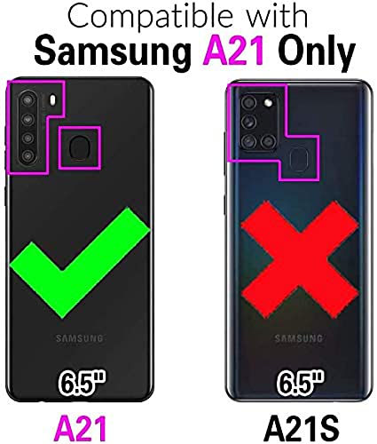 Protégez votre écran Samsung A21 grâce à cet étui à rabat avec support