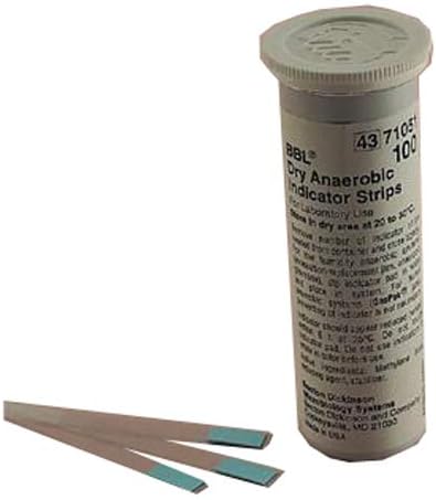 271051 GasPak Dry Anaerobic Indicator Strip (Pack of 100)