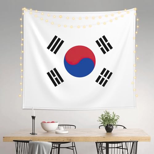 Tapiz de la bandera de la República de Corea, decoración de pared de 152 x 130 cm 3
