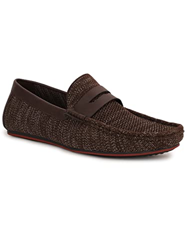 Image of Bata Mens Maserati Brown Loafers