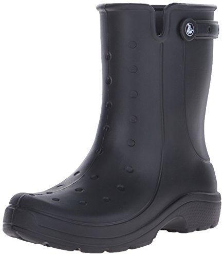 crocs Women's Reny II Boot, Black, 11 M (D) US Men / 13 M (B) US Women