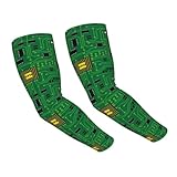 CVFGHJOKC Computer Nerd Circuit Board Cpu Cooling Arm Sleeves For Men & Women Sunscreen Arm Cover With Thumb Holes For Gardening Outdoors Sports Workouts