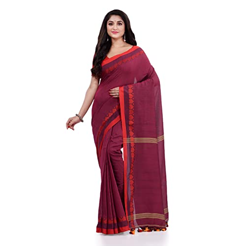 Image of dB DESH BIDESH Women`s cotton saree for woman handloom cotton georgette silk party, wear latest, loveria new, collection farewell soft mulmul linen cotton sarees for women with unstitched blouse