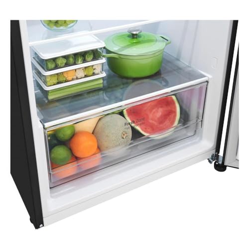 Geladeira LG Inverter Top Freezer 395L Black GN-B392PXG – 220V