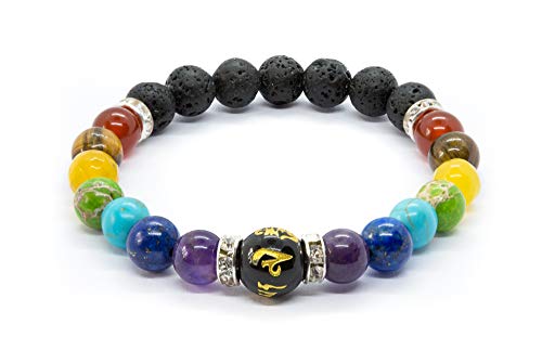 WICCSTAR Chakra Bracelet Spiritual Crystal Healing for Anxiety Relief