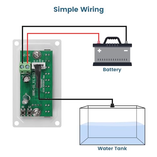 Image of briidea RV Tank Sensor Monitor Panel, RV Water Tank Level Monitor with LED Indicator, Allow You to Replenish The Water Tank in Time, Powered by 7-32V DC, Ideal for RV Motorhome Caravan