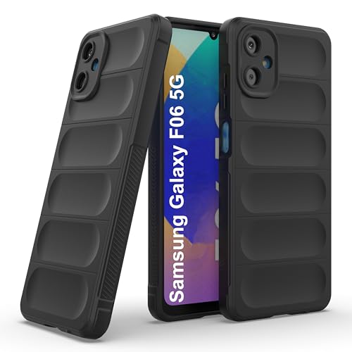 Image of Zapcase Back Case Cover for Samsung Galaxy F06 5G | Compatible for Samsung Galaxy F06 5G Back Cover | Liquid Silicon Magic Case with Camera Protection | Black