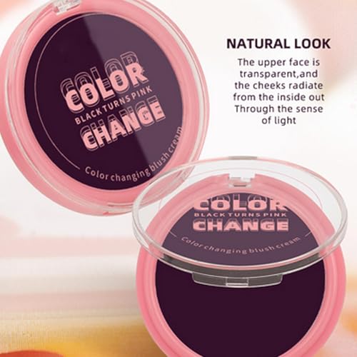 lyanny Cream Blush, Color Changing Cream Blusher for Mature Skin, Natural Nude Makeup Blusher Powder, Color Changing Blush for Cheek - Image 7