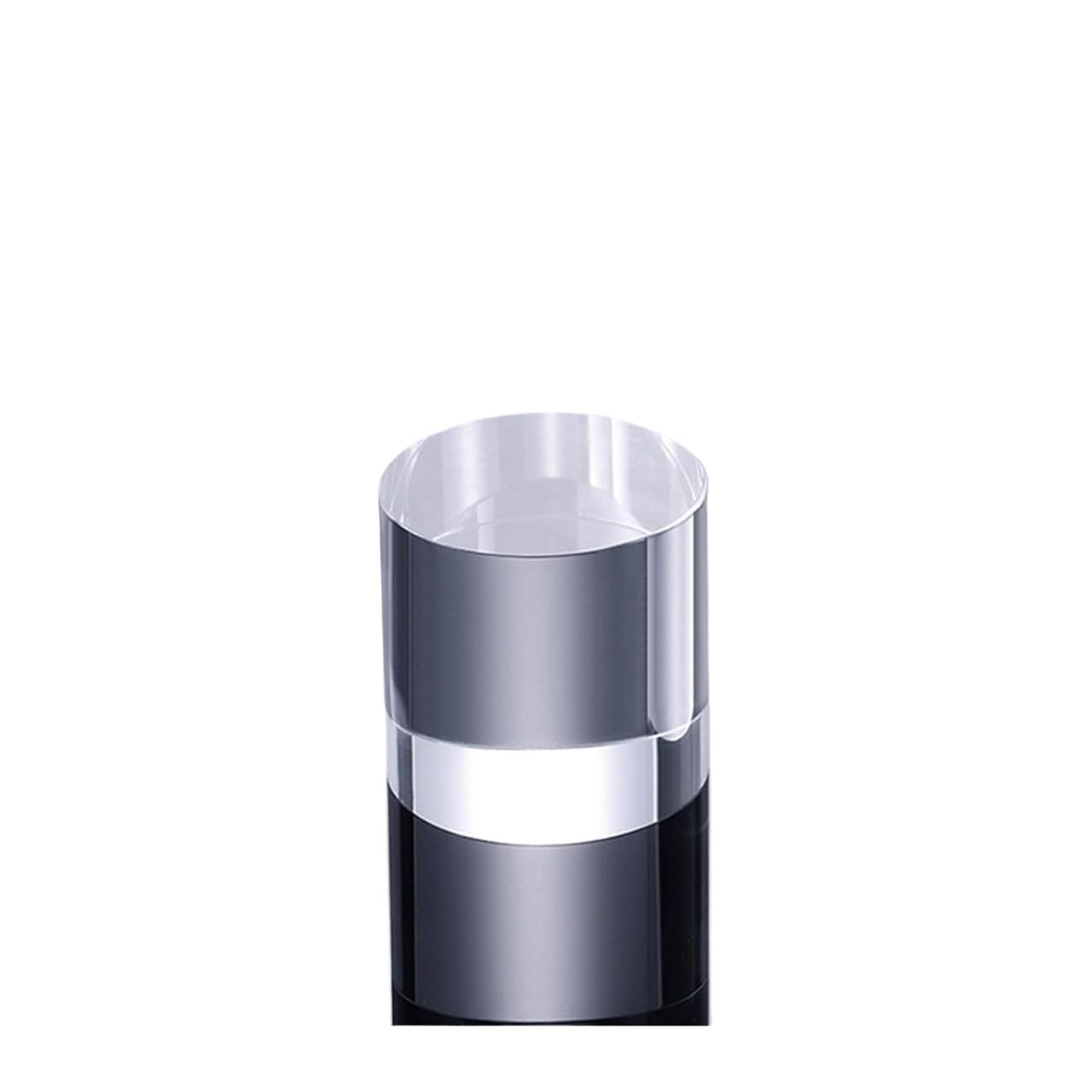 LQZAXSRDR Clear Acrylic Display Block, Clear Solid Polished Acrylic Cylinder Display Block Multiple Sizes(8cm)