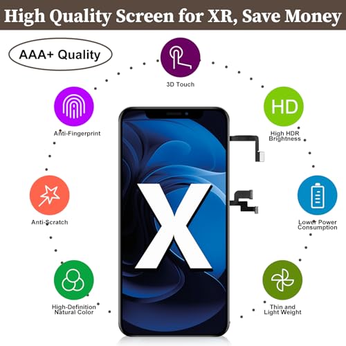 Écran iPhone X cassé résolu avec cet afficheur tactile complet pré-assemblé - 3