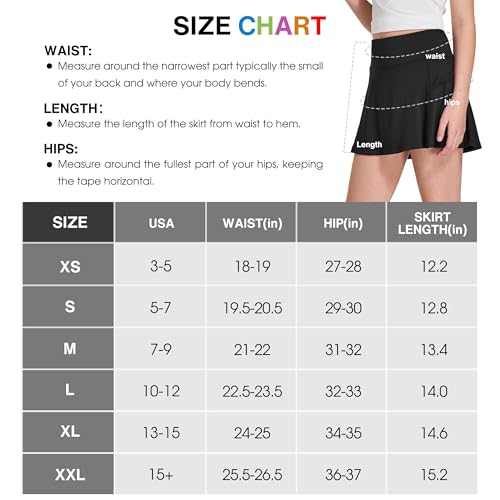 Fitst4 Sports CGCSS01 Girl'S Golf Skirt Adjustable Waist Active Tennis Skort Upf50+ Black thumb #5