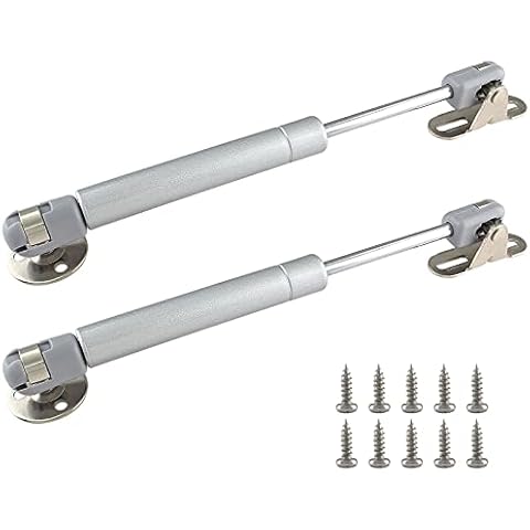 Augiimor 20N/4.4lbs Gas Struts, 8 Inch Length Lift Support Soft Close, Safety Lift Support, Gas Spring, Gas Shocks, Gas Struts Soft Open Lid Hinge for Cabinet Toy Box, Pack of 2 Cover