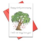 TI-EDC Tarjeta de aniversario de diez años para marido y esposa