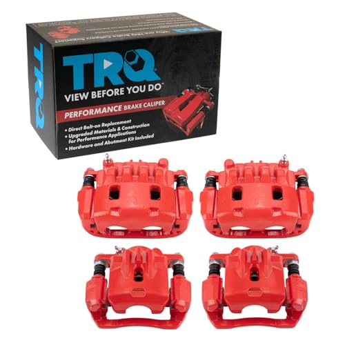 Image of TRQ Brake Caliper Set Performance Compatible with 2006-2009 Subaru Legacy Outback