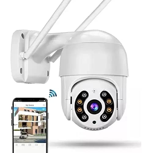 Câmera de Segurança A prova de agua Ip66 Ptz Wifi Externa Speed Dome Icsee 5 mp Segue movimento Com