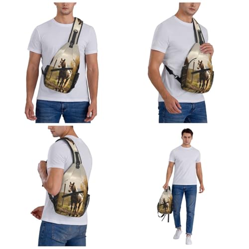 Mochila bandolera pequeña para senderismo unisex miniatura 7