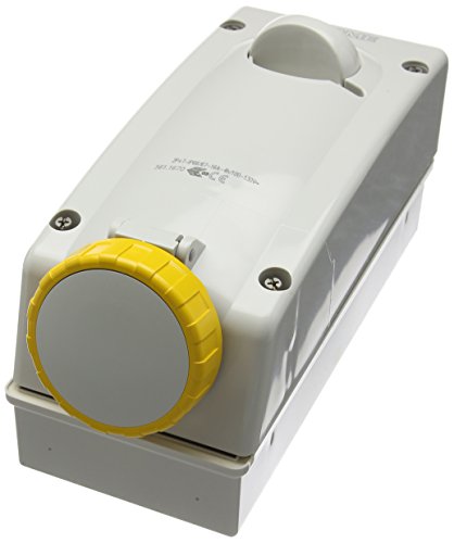 Prise Scame 561.167 jaune IP67 évite les courts-circuits et les erreurs de tension 16A