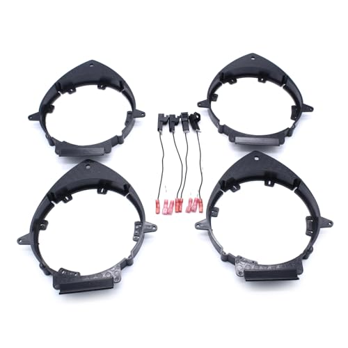 Adaptateur haut-parleur 16,5 cm pour portière de voiture avant et arrière avec câbles