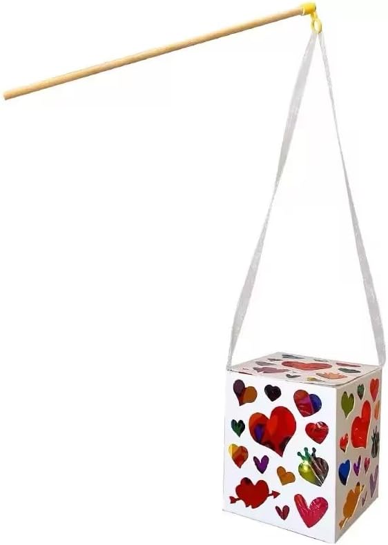 Handmade - Light and Shadow Handheld Lantern, Projection Lantern, Colorful Glass Paper DIY