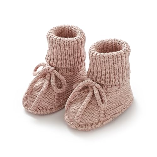 SRTUMEY UK Clearance Botines para Bebé Recién Nacido Zapatos Calcetín Infantil Tejido de Punto Crochet Niño y Niña Zapatos Acogedores Rojo Sandía