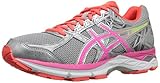 ASICS Women's Gel-Exalt 3 Running Shoe, Silver/Pink Glow/Flash Coral, 8.5 M US