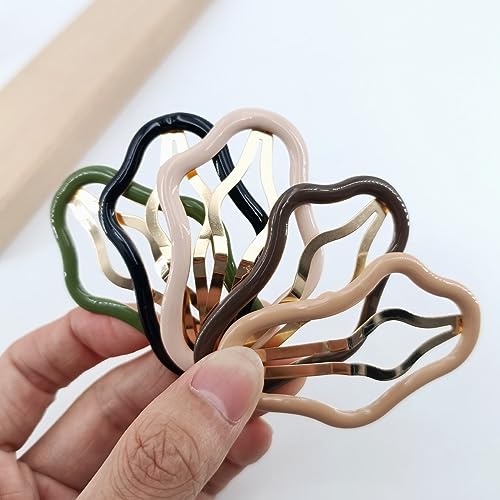 10 Pzas Pinzas para Cabello en Forma de Nube, Metal miniatura 5