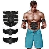Elettrostimolatore Muscolare Trainer,EMS Trainer Tonificante Cintura Addominale Muscle Toner Elettronico per Portatile ABS Stimolatore Addome Braccio Gambe Waist Glutei Massaggi attrezzi Uomo Donna