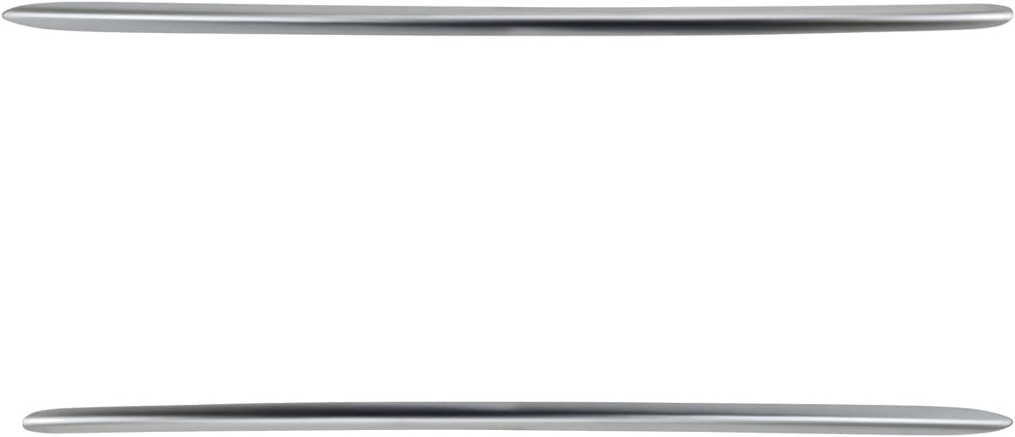 TRQ Front Upper Bumper Trim Set Compatible with 2017-2018 Mercedes-Benz E43 AMG MB1046141 MB1047141