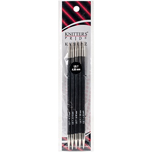 Knitter's Pride 7/4.5mm Karbonz Double Pointed Needles, 6