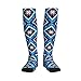 Supdreamc Cute Comfortable Socks for Adults Blue Geometric Tribal Navajo Aztec Ethnic, Fashion Compression Knee High for Daily Wear Outdoor Running Hiking Sports Gifts