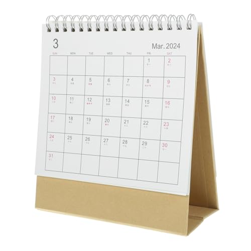 OHPHCALL Monatlicher Schreibtischkalender Praktischer Und Dekorativer Tischkalender Für Büro Und Zuhause Zur Effizienten Lebensplanung Und Zielverwirklichung