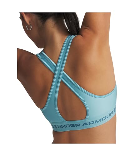 Image of Under Armour Crossback Mid Impact Heather Bra