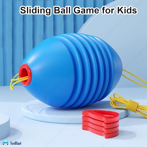 Image of FunBlast Boom Smart Ball - Sliding Ball Game for Kids, Outdoor and Indoor Ball Play Game for 3+ Year Old Kids, Boys Girls (Pack of 1 Pc; Random Color)
