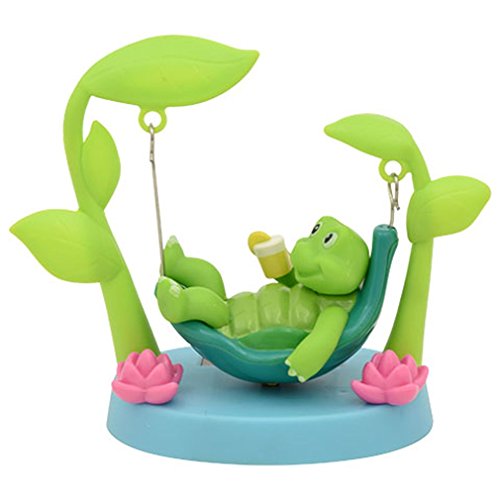 Greenbrier Miniature Solar Powered Swinging Turtle - 4.5 x 4 Inches