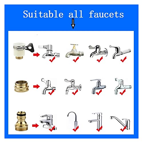 Tuinslang Tuin Watergevende slang, telescopische flexibele carwash slang met schuimtank spray set geschenk (Color : Burgundy, Diameter : 1/2'') - Image 7