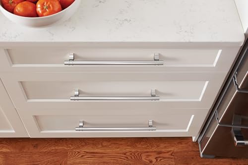 Image of Amerock Davenport 10-1 /16 inch (256mm) Center-to-Center Polished Chrome Cabinet Pull, BP3662026