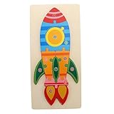 Puzzle de formes de fusées - apprentissage cognitif lorsque les enfants reconnaissent comment résoudre des puzzles en assemblant les pièces puzzle, jeu de fusée
