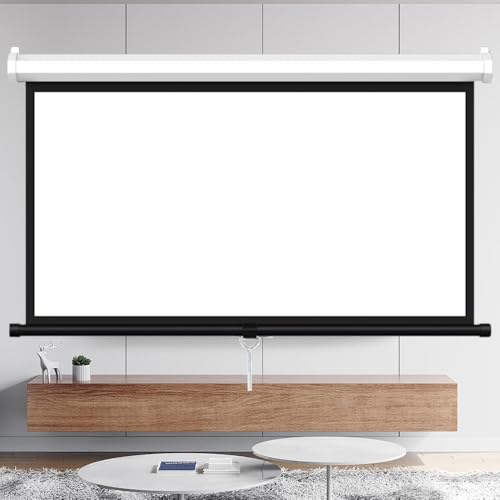 Pantalla proyector manual 72 pulg. 4:3 retráctil