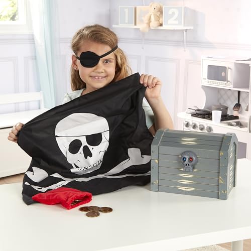 Melissa & Doug Wooden Pirate Chest Pretend Play Set - image 6