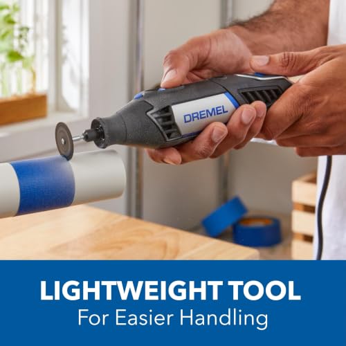 Image of Dremel 4000-2 /32 Rotary Tool Kit - Engraver, Polisher, and Sander - Ideal for Cutting, Detail Sanding, Engraving, Wood Carving, and Polishing - 2 Attachments & 32 Accessories