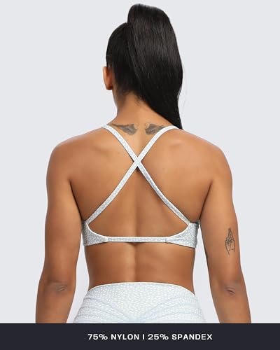 Image of Aoxjox Women's Workout Sports Bras Fitness Metamorph Sienna Twist Bra Yoga Crop Tank