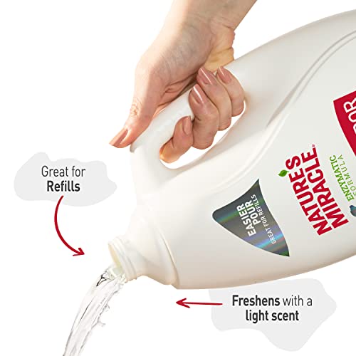 Nature's Miracle Dog Stain & Odour Remover, Ideal for Everyday Messes, Enzymatic Formula Removes Tough Odour, Stains, Feces, Vomit, Urine, Drool, Freshens with Light Scent, Gallon - 3.78L