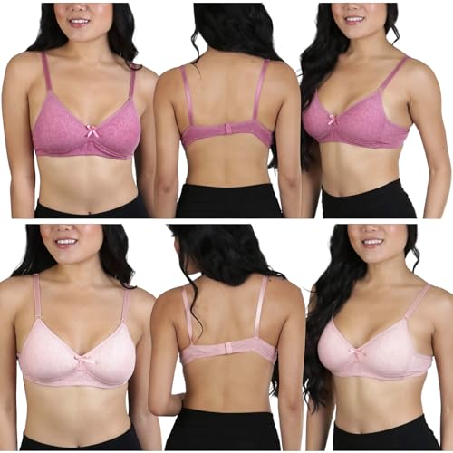 Image of ToBeInStyle Women's 6 Pack Random Selection Padded Support Bras - Sizes 30A to 46DDD