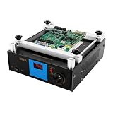 853A BGA Rework Station Preheating Oven Station Hot Plate, 110V 450W SMD PCB Infrared Electronic Preheater Oven Welder Soldering for Motherboard Rework Repair