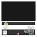 Black Cardstock 12" x 12" - 25 Pack from Cardstock Warehouse 65# Cover