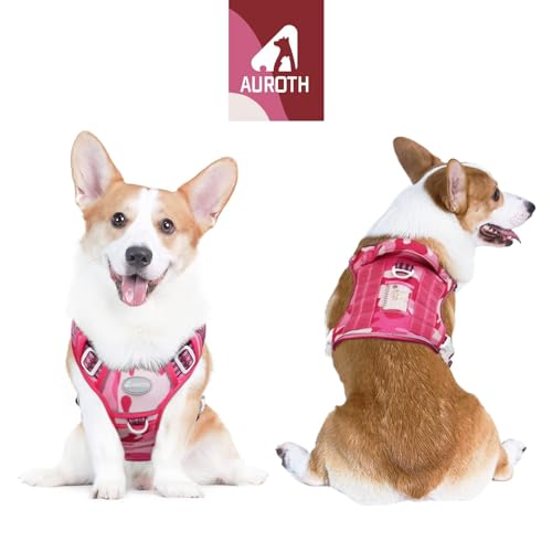 Image of AUROTH Tactical Dog Harness Medium Sized Dog No Pull Adjustable Dog Vest