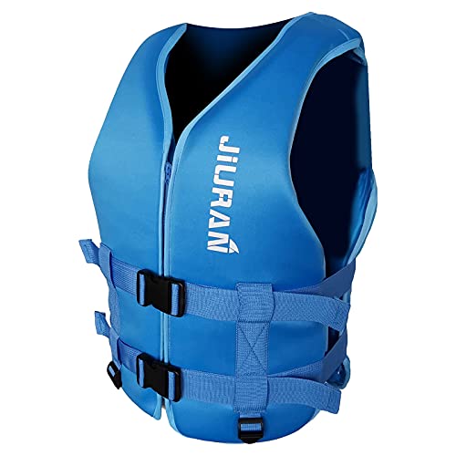 Summer Adjustable Life Jacket for Children and Adults,Water Sport Boating Outdoor Sports Vest Adults Jacket Lightweight Waistcoat Water Sports Accessories for Sailing Surfing Kayaking
