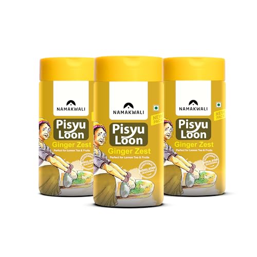 Image of Namakwali Flavoured Pahadi Salt Ginger (Adrak) Seasoning, Pack of 3 - 300 Gram | Pisyu Loon Seasoning mix for Popcorn, Noodles, Salad, Raita, Fruits, Makhana and more | No Preservatives | SharkTank India Product