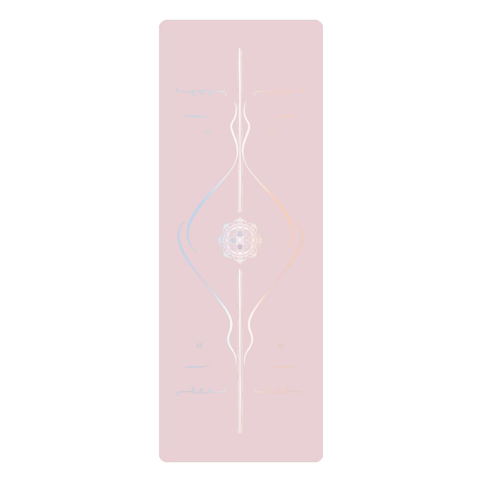 Yogamatte gedämpft Yogamatte mit Kautschuk-Unterseite gepolstert Pilatesmatte für Yogis, Yogastätte, Zuhause
